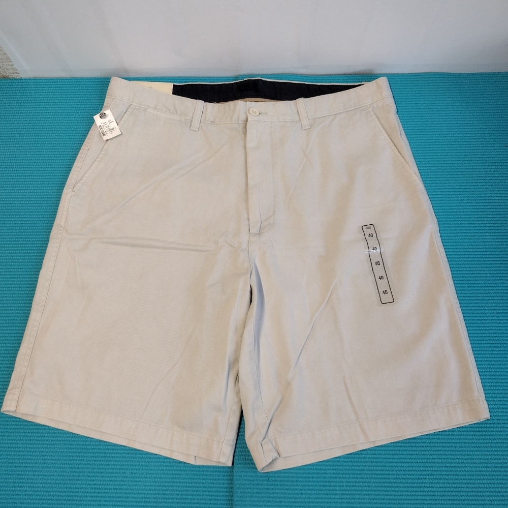 Apparel Zone Men's Tan Beige Chino Shorts 100% Cotton Size 40